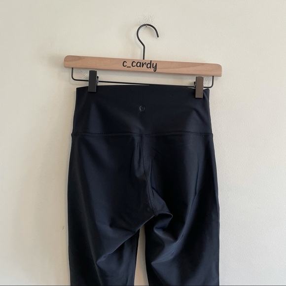 Lululemon High Times Shine Dot Mesh Leggings Black - Picture 7 of 8